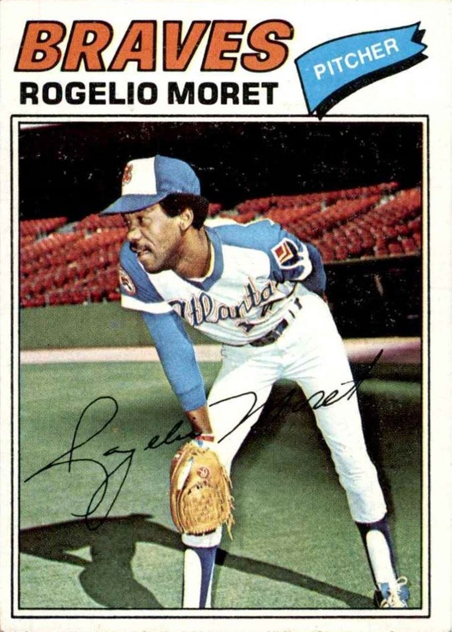 1977 Topps #292 Rogelio Moret, Atlanta Braves