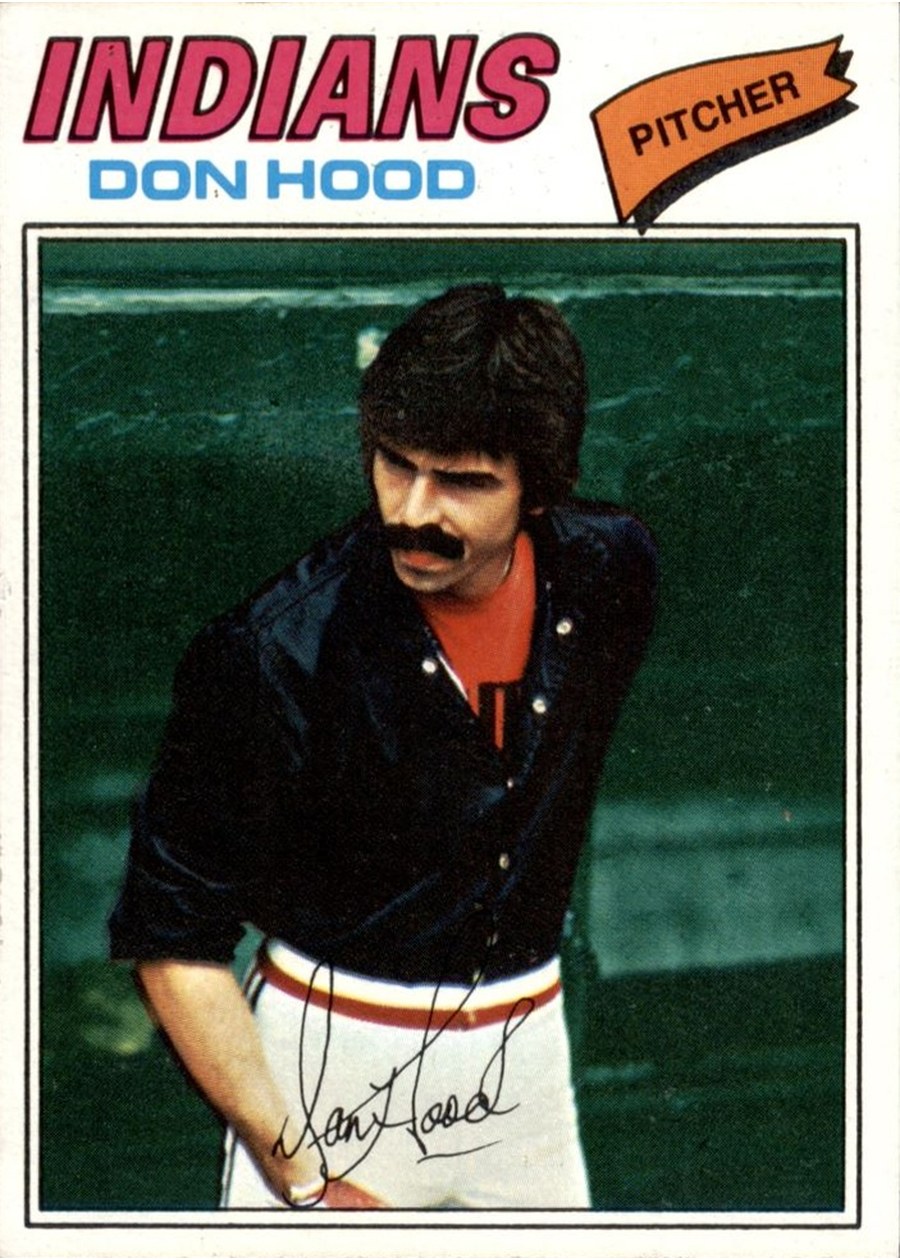 1977 Topps #296 Don Hood, Cleveland Indians