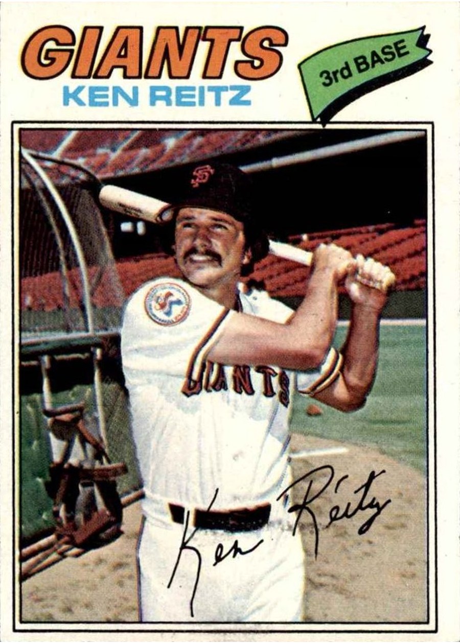 1977 Topps #297 Ken Reitz, San Francisco Giants