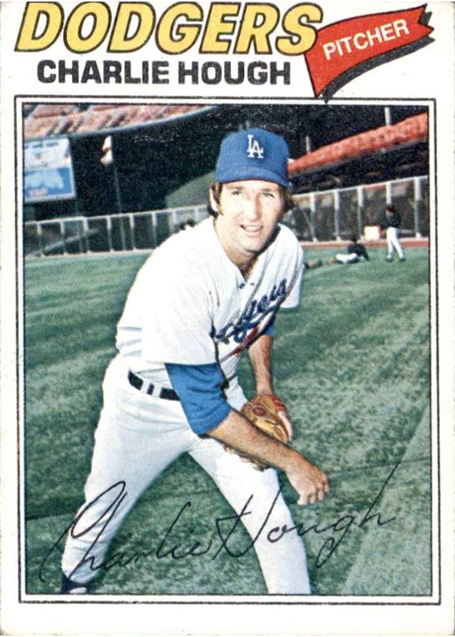 1977 Topps #298 Charlie Hough, Los Angeles Dodgers