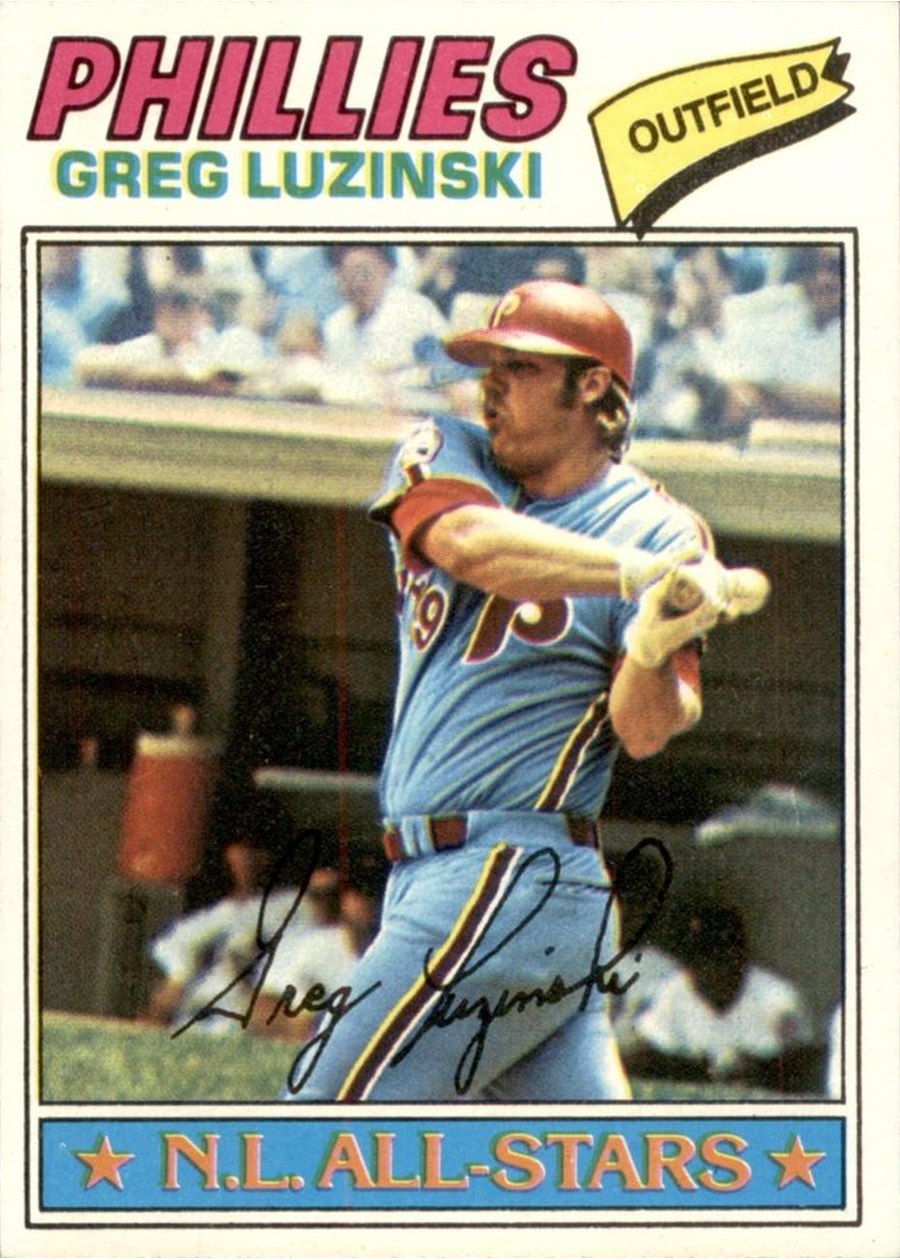 1977 Topps #30 Greg Luzinski, Philadelphia Phillies