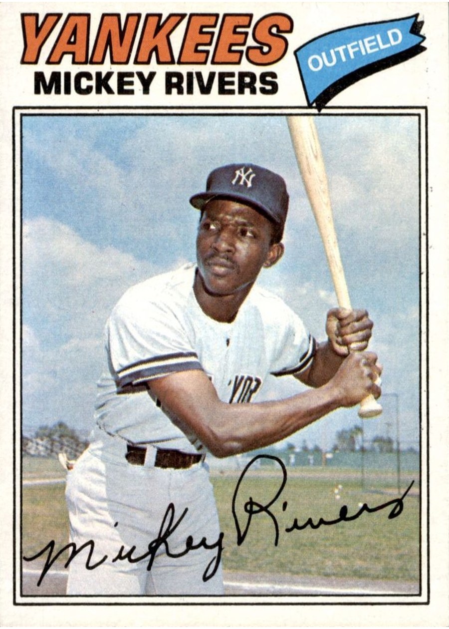1977 Topps #305 Mickey Rivers, New York Yankees