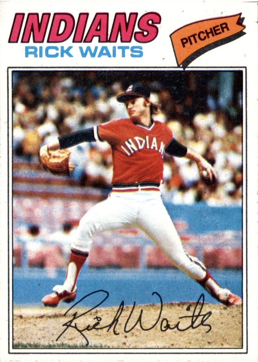 1977 Topps #306 Rick Waits, Cleveland Indians