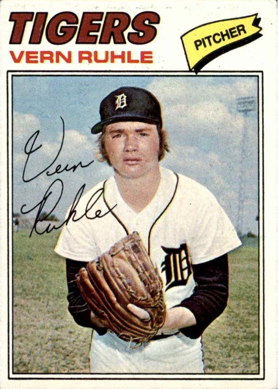 1977 Topps #311 Vern Ruhle, Detroit Tigers
