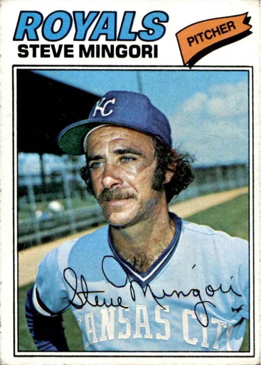 1977 Topps #314 Steve Mingori, Kansas City Royals