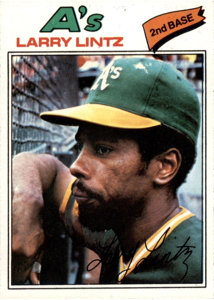 1977 Topps #323 Larry Lintz, Oakland Athletics