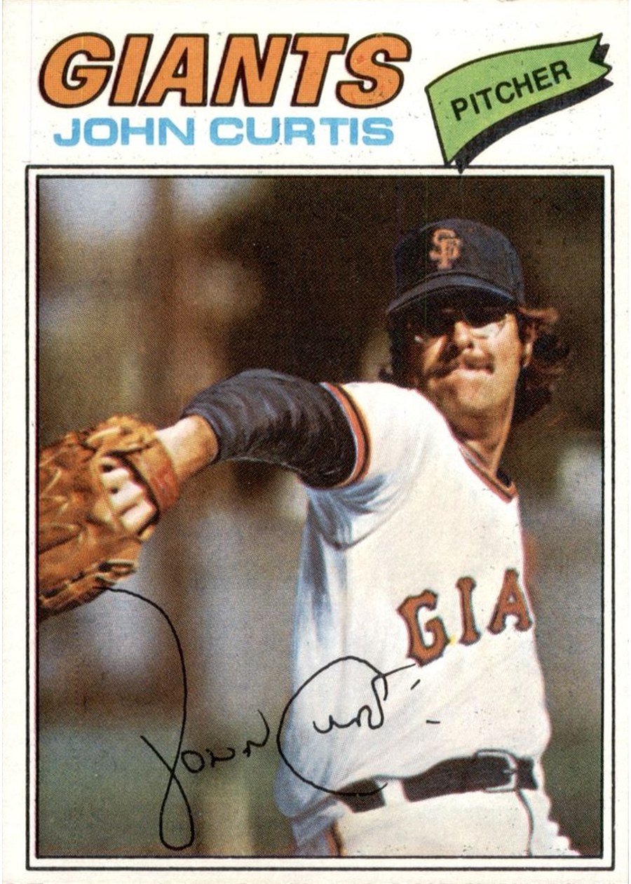 1977 Topps #324 John Curtis, San Francisco Giants