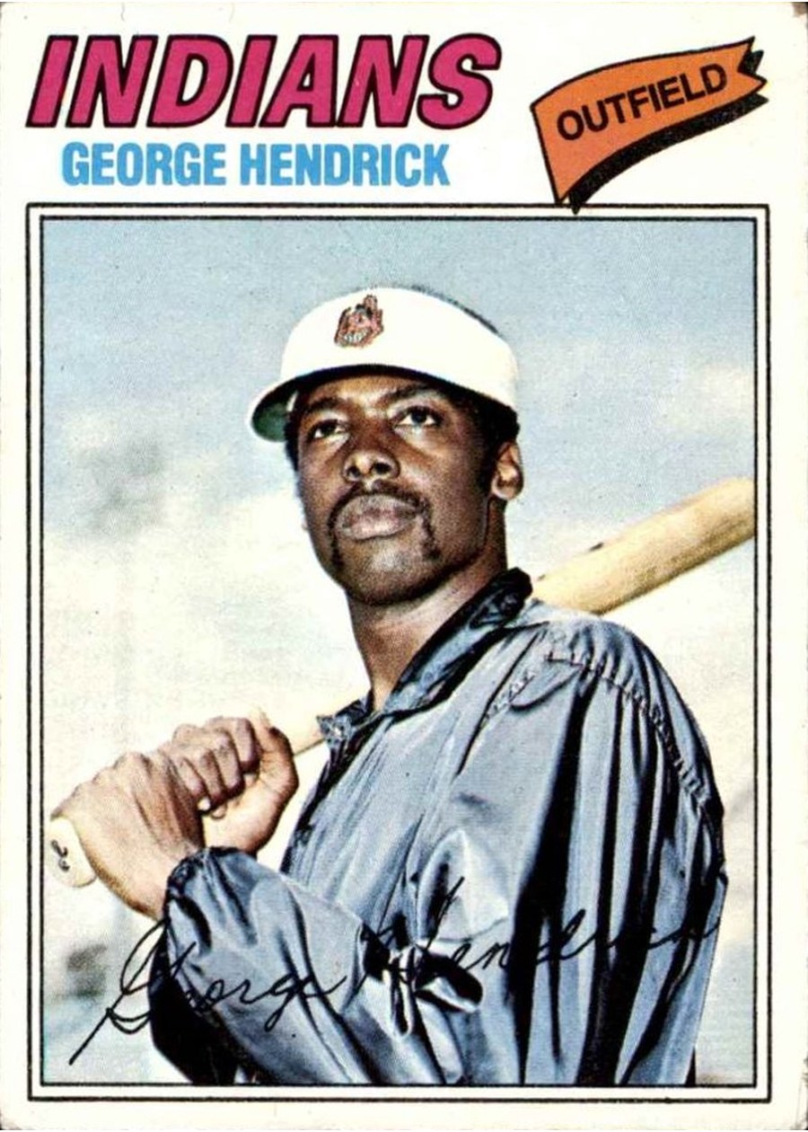 1977 Topps #330 George Hendrick, Cleveland Indians