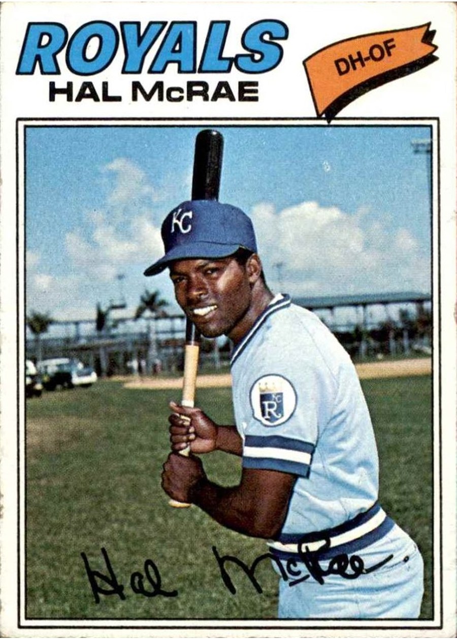 1977 Topps #340 Hal McRae, Kansas City Royals