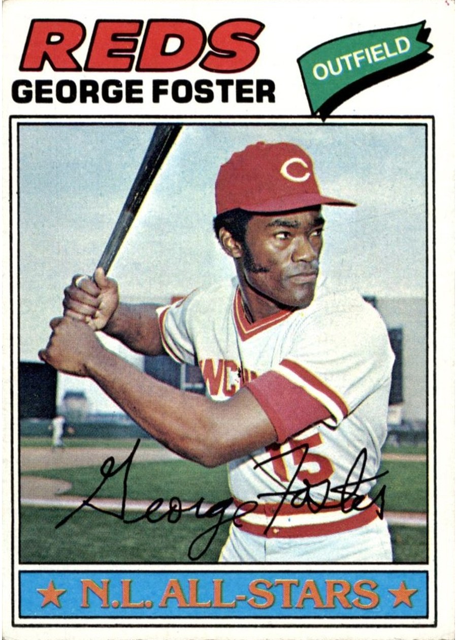 1977 Topps #347 George Foster, Cincinnati Reds