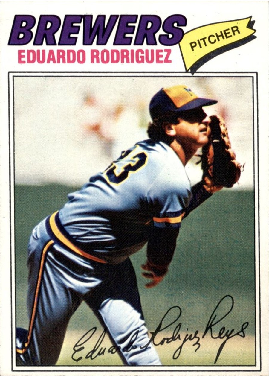 1977 Topps #361 Eduardo Rodriguez, Milwaukee Brewers