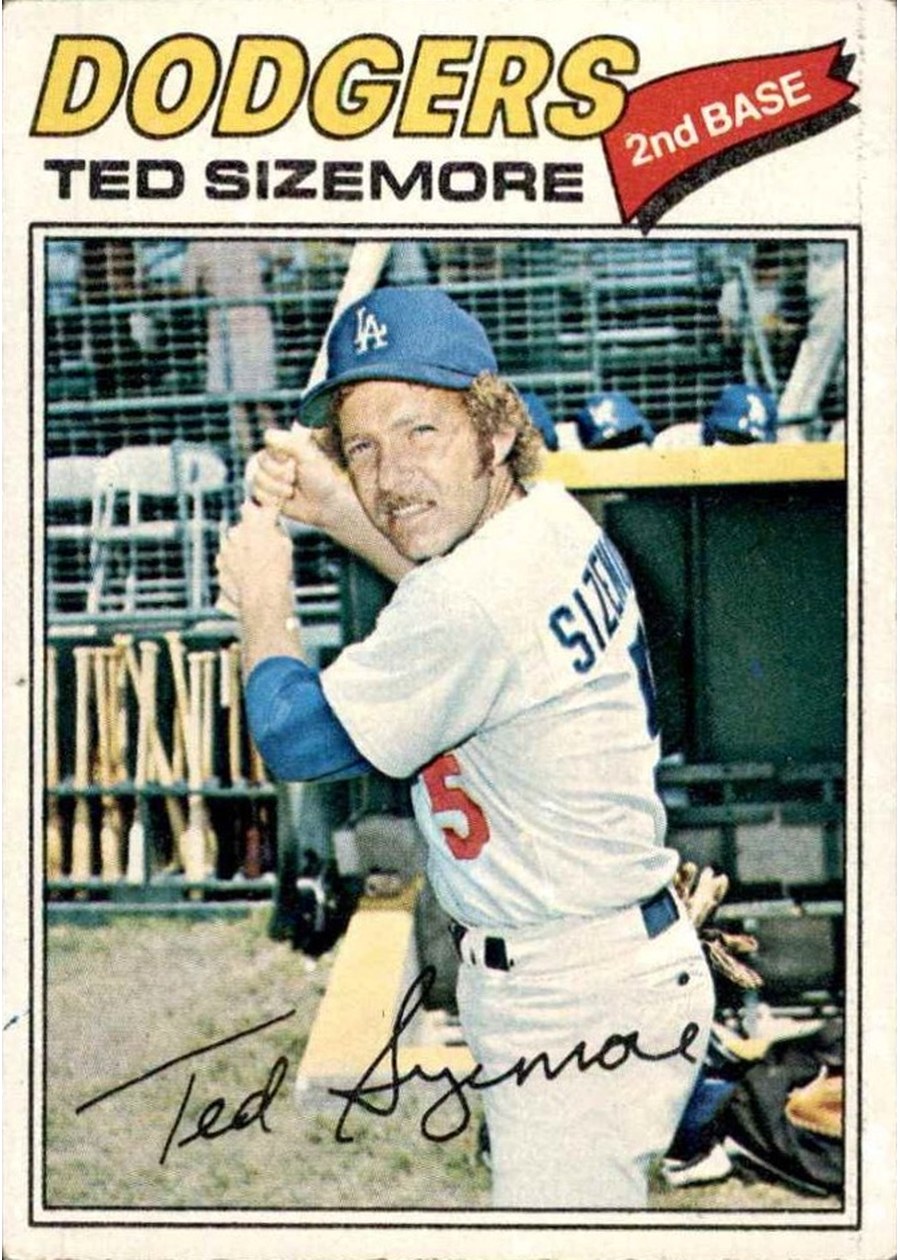 1977 Topps #366 Ted Sizemore, Los Angeles Dodgers