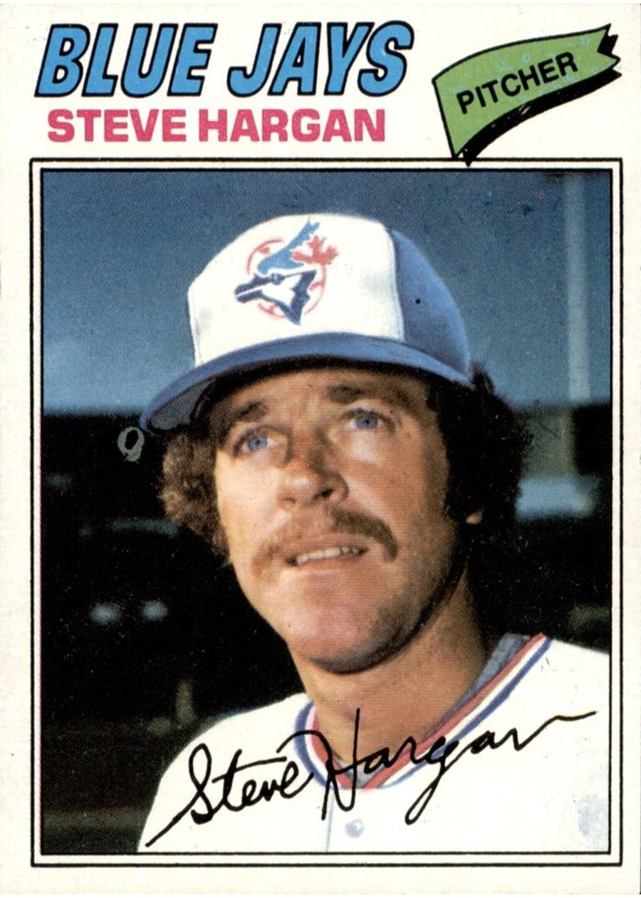 1977 Topps #37 Steve Hargan, Toronto Blue Jays