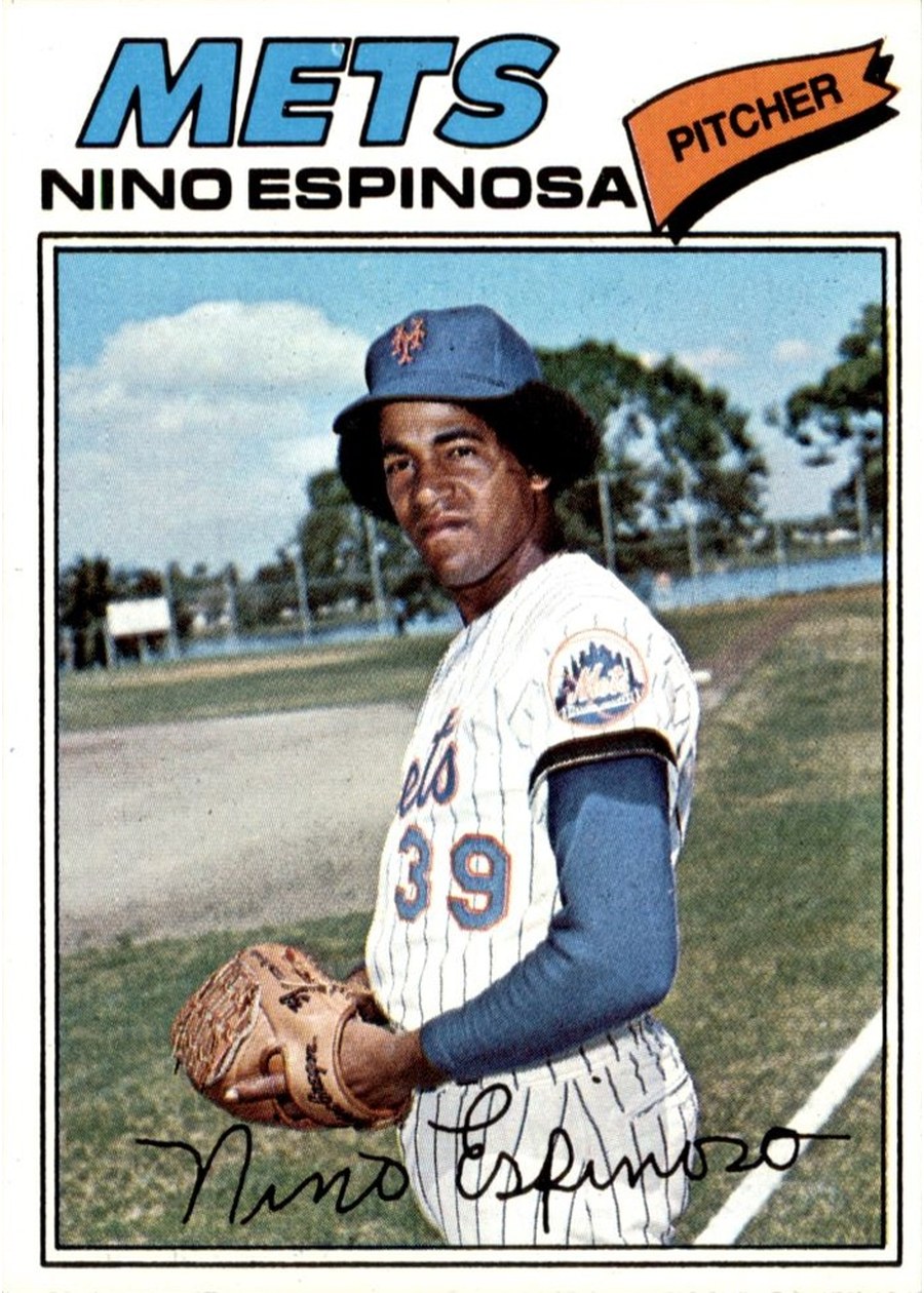 1977 Topps #376 Nino Espinosa, New York Mets