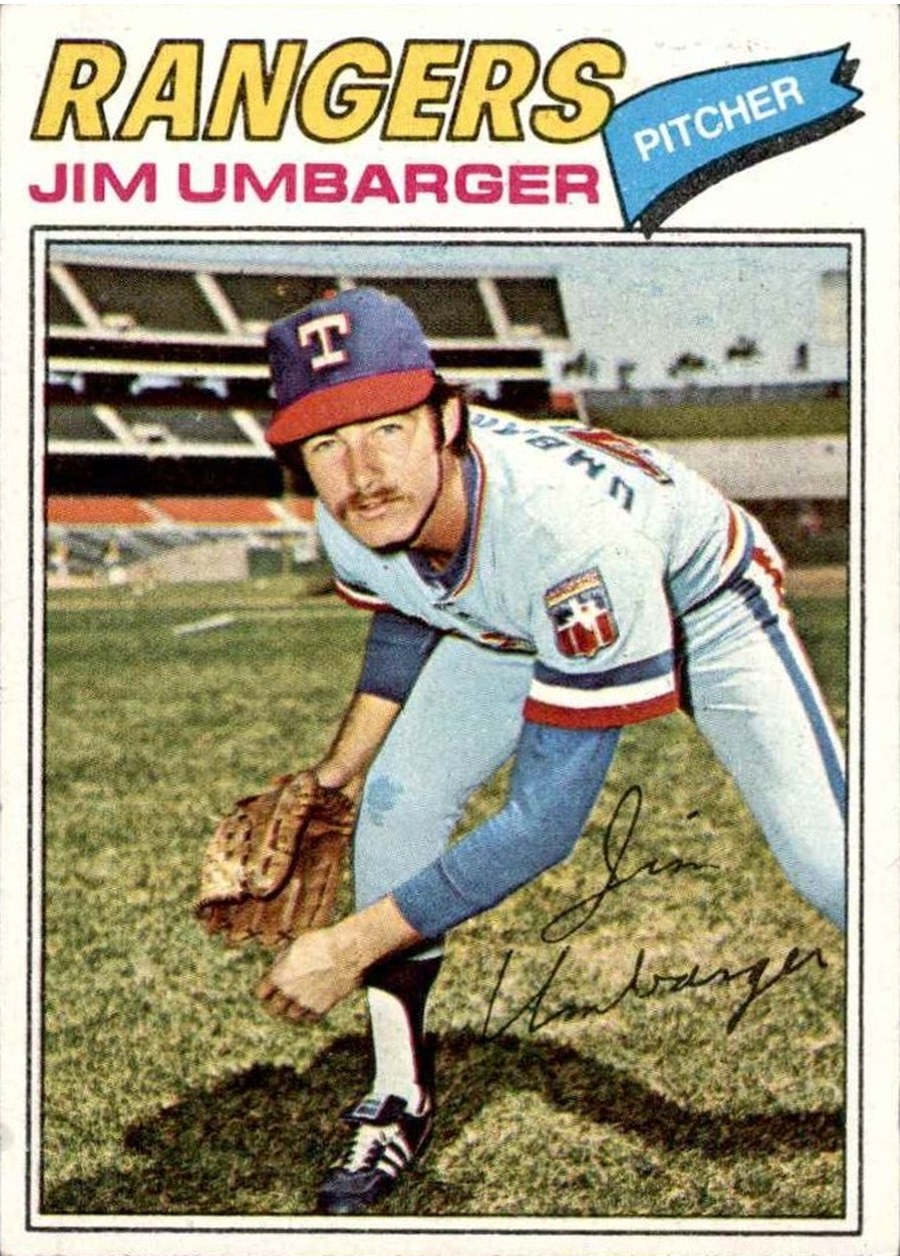 1977 Topps #378 Jim Umbarger, Texas Rangers