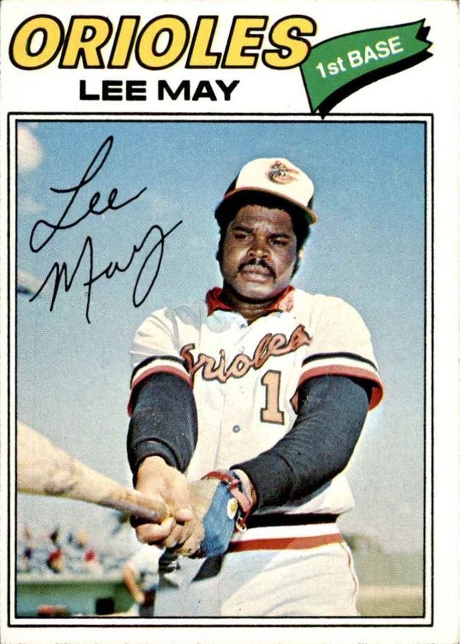 1977 Topps #380 Lee May, Baltimore Orioles