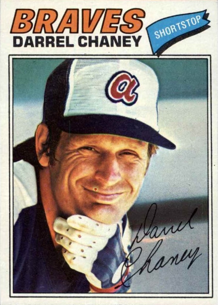 1977 Topps #384 Darrel Chaney, Atlanta Braves