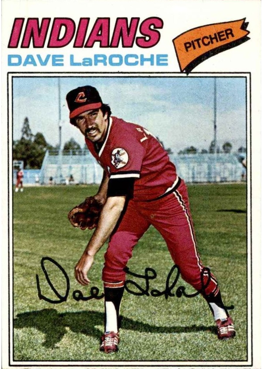 1977 Topps #385 Dave LaRoche, Cleveland Indians