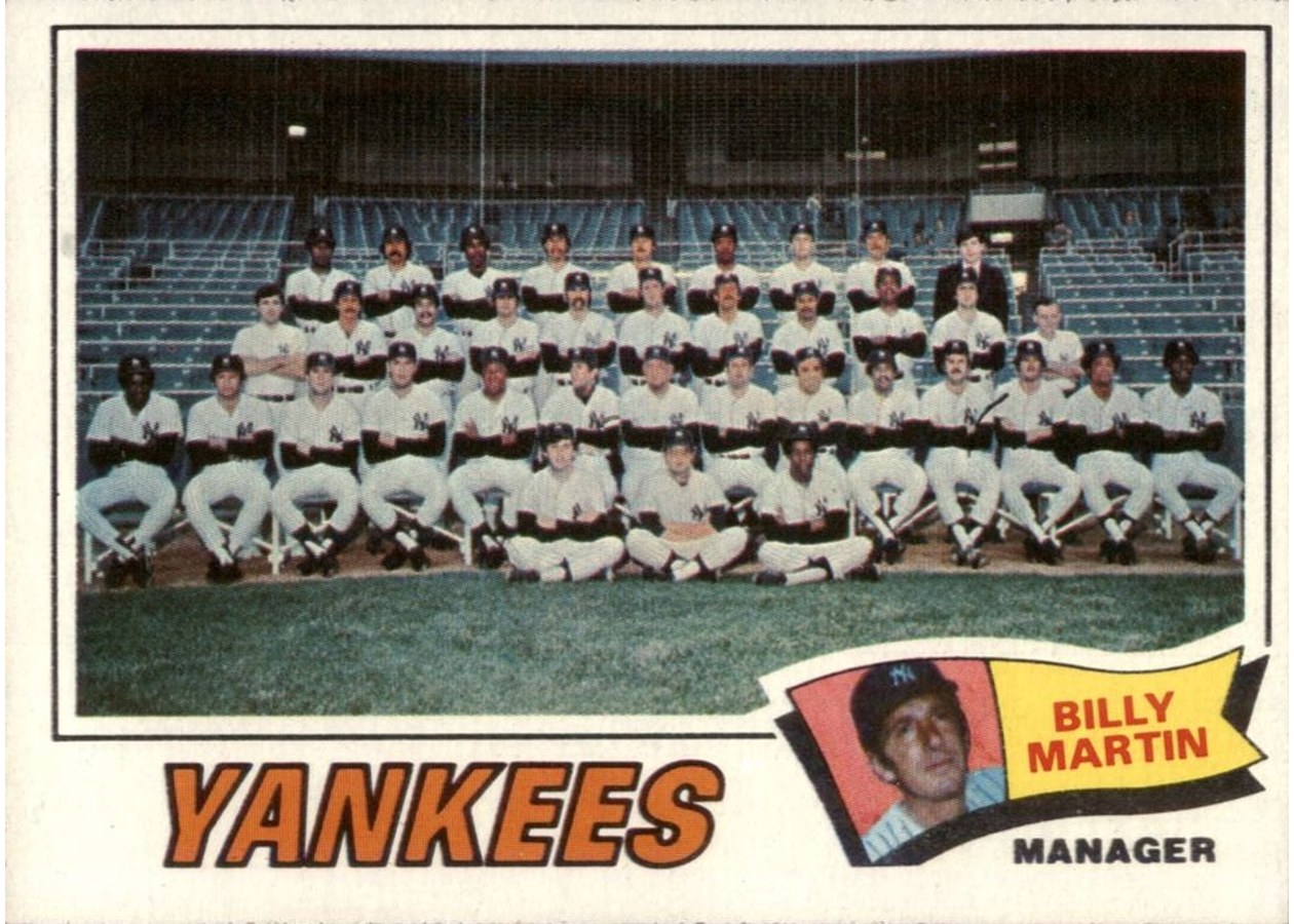 1977 Topps #387 New York Yankees Team