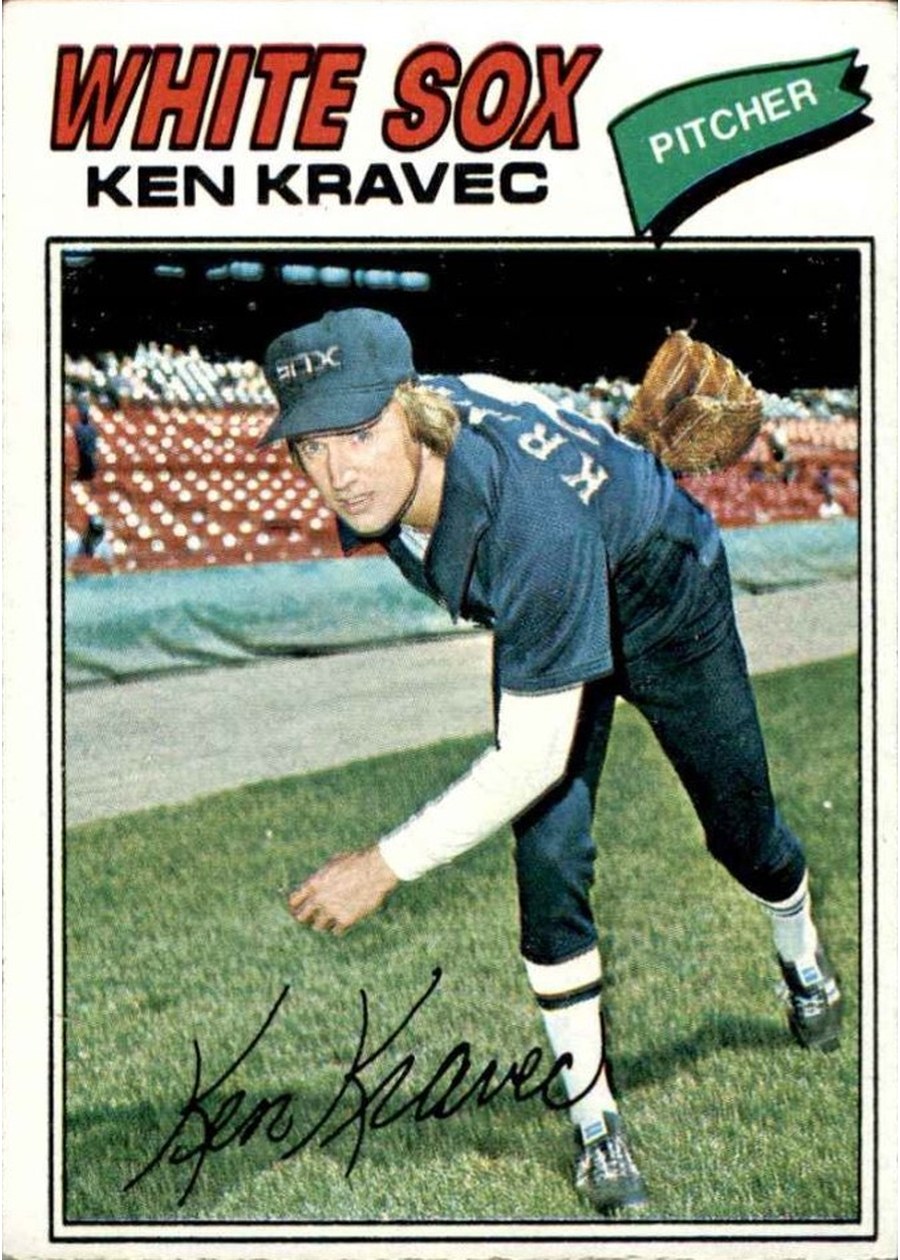 1977 Topps #389 Ken Kravec, Chicago White Sox