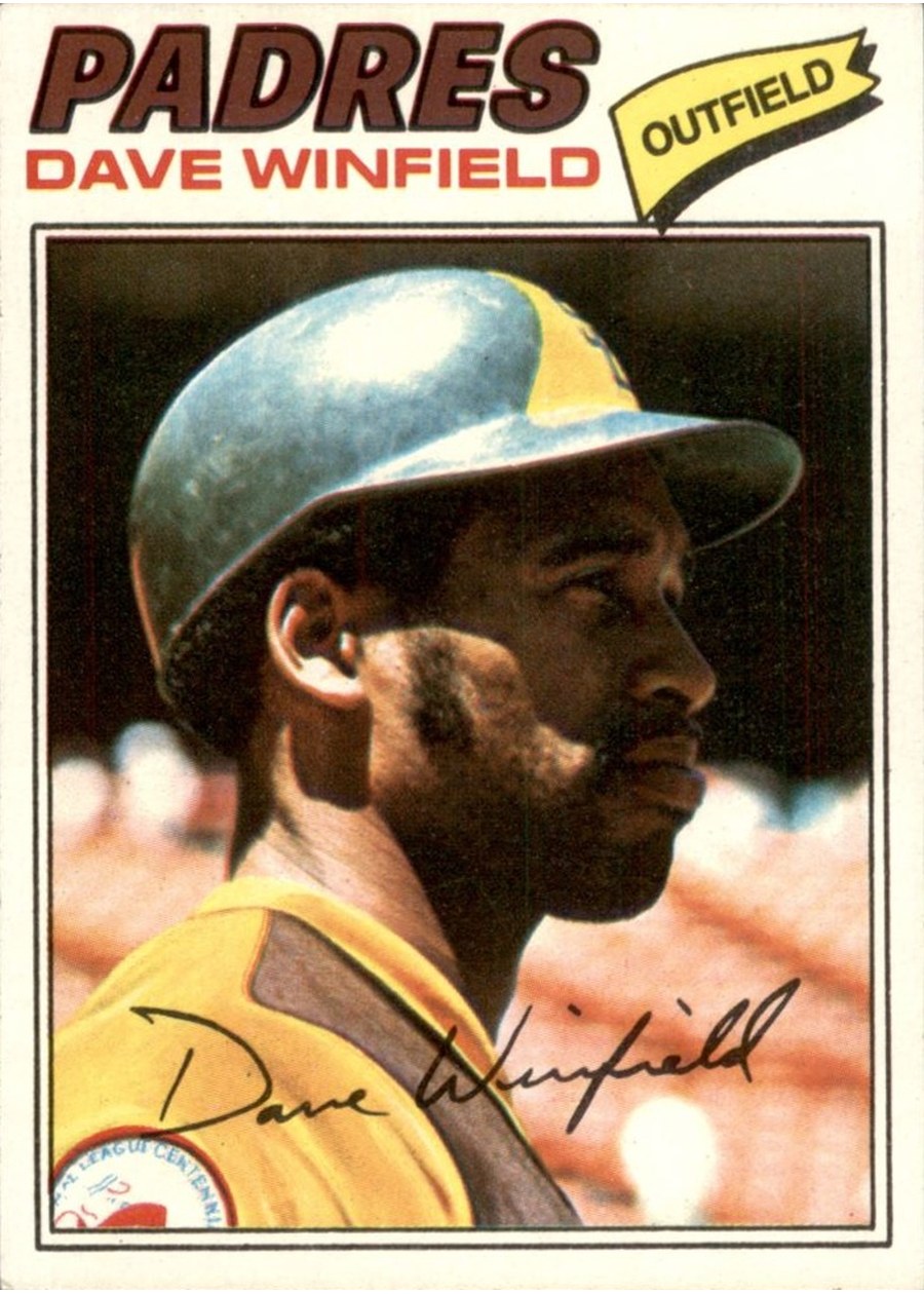 1977 Topps #390 Dave Winfield, San Diego Padres