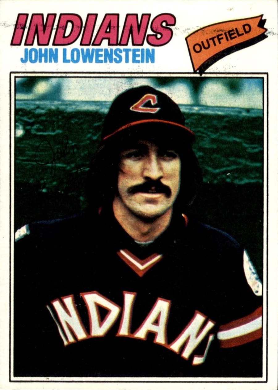 1977 Topps #393 John Lowenstein, Cleveland Indians