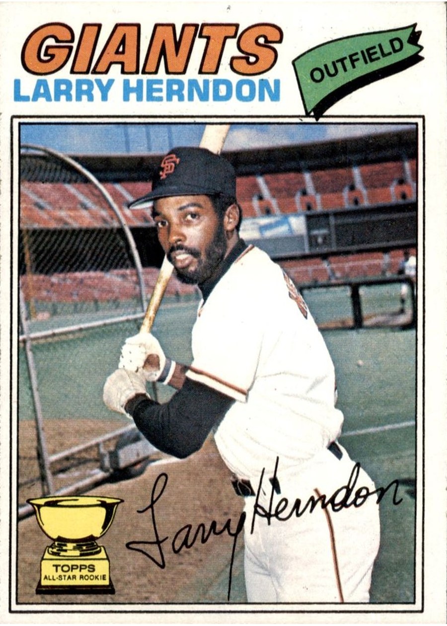 1977 Topps #397 Larry Herndon, San Francisco Giants