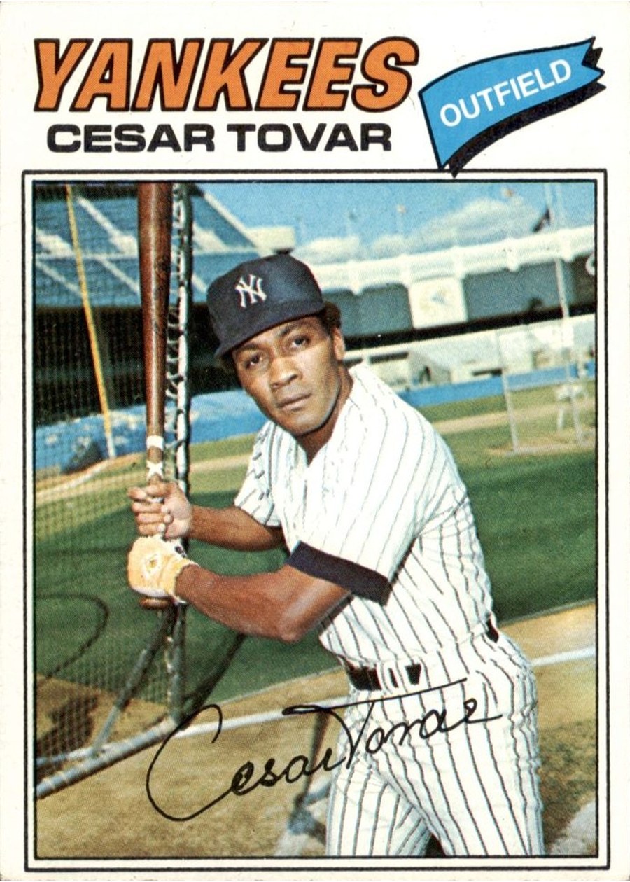 1977 Topps #408 Cesar Tovar, New York Yankees