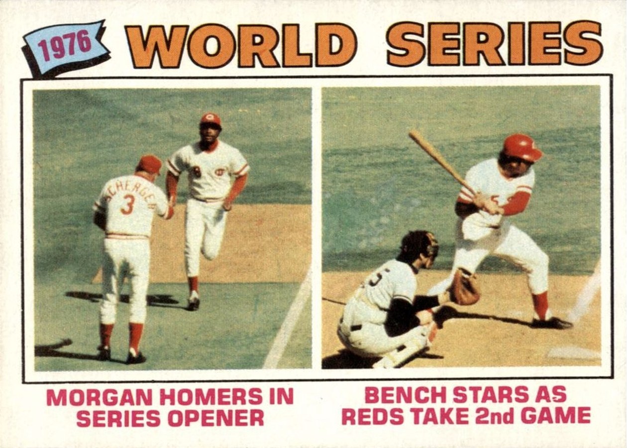 1977 Topps #411 1976 World Series, Cincinnati Reds