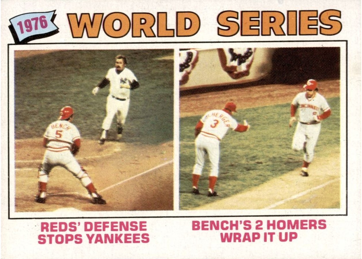 1977 Topps #412 1976 World Series, Cincinnati Reds