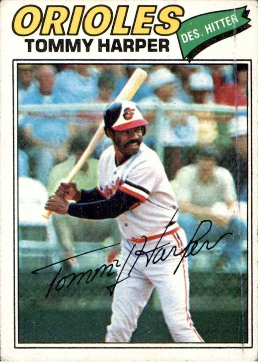 1977 Topps #414 Tommy Harper, Baltimore Orioles