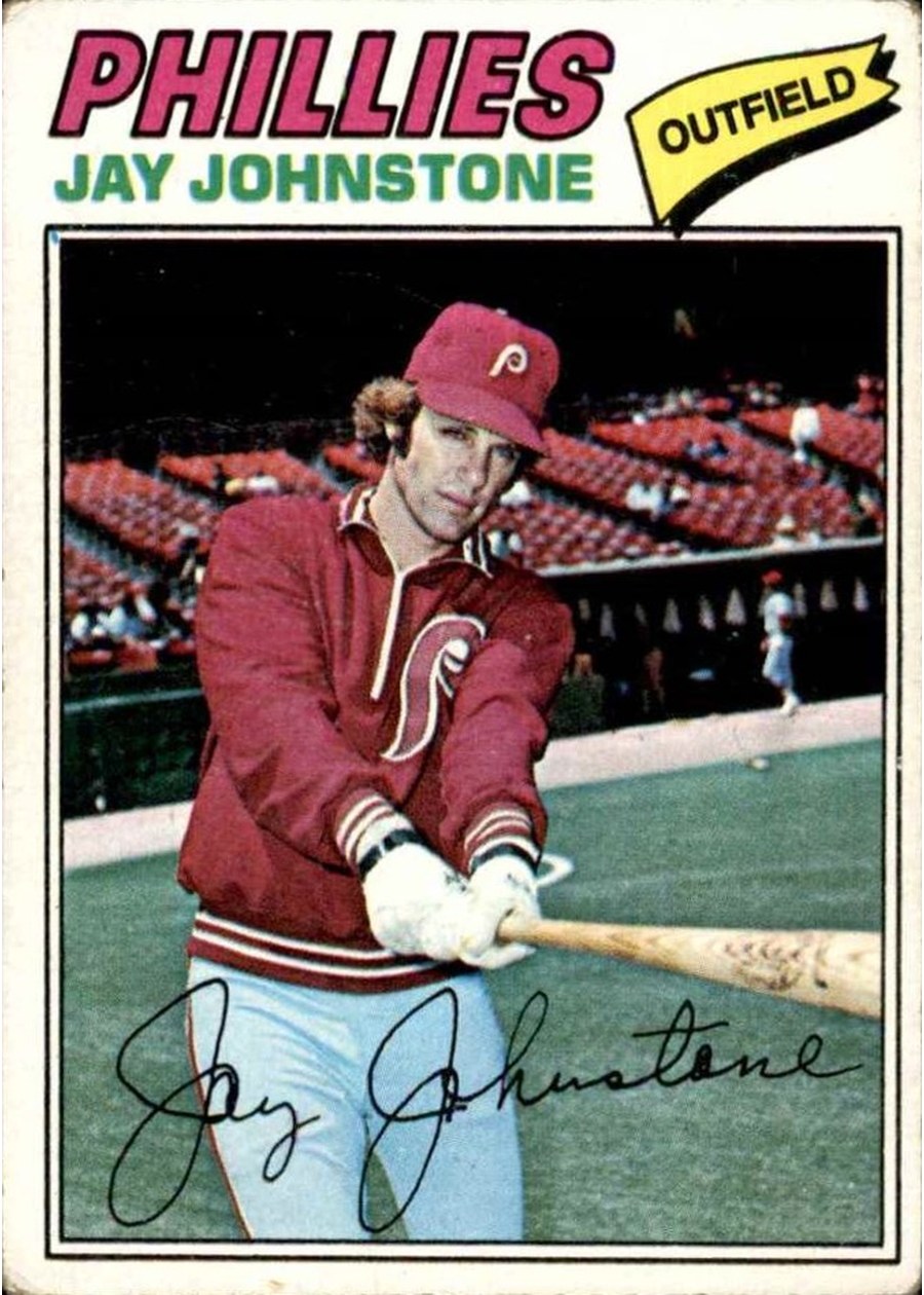 1977 Topps #415 Jay Johnstone, Philadelphia Phillies