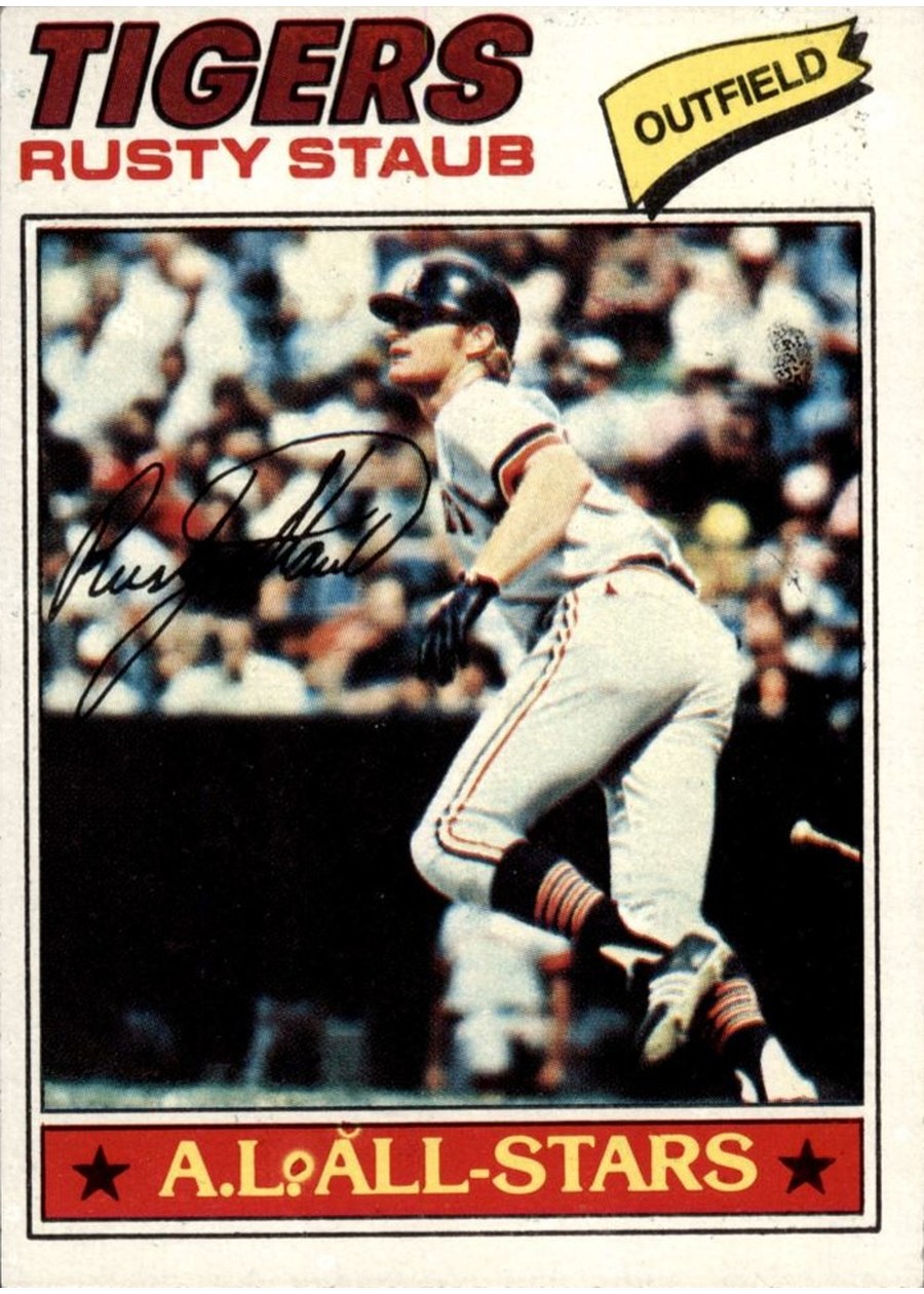 1977 Topps #420 Rusty Staub, Detroit Tigers