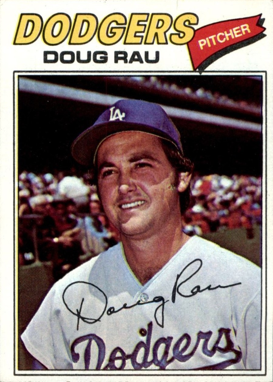 1977 Topps #421 Doug Rau, Los Angeles Dodgers