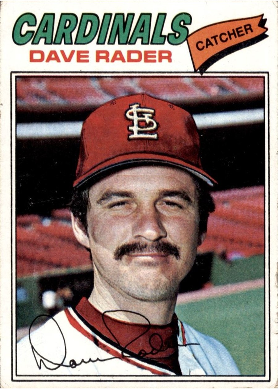 1977 Topps #427 Dave Rader, St. Louis Cardinals