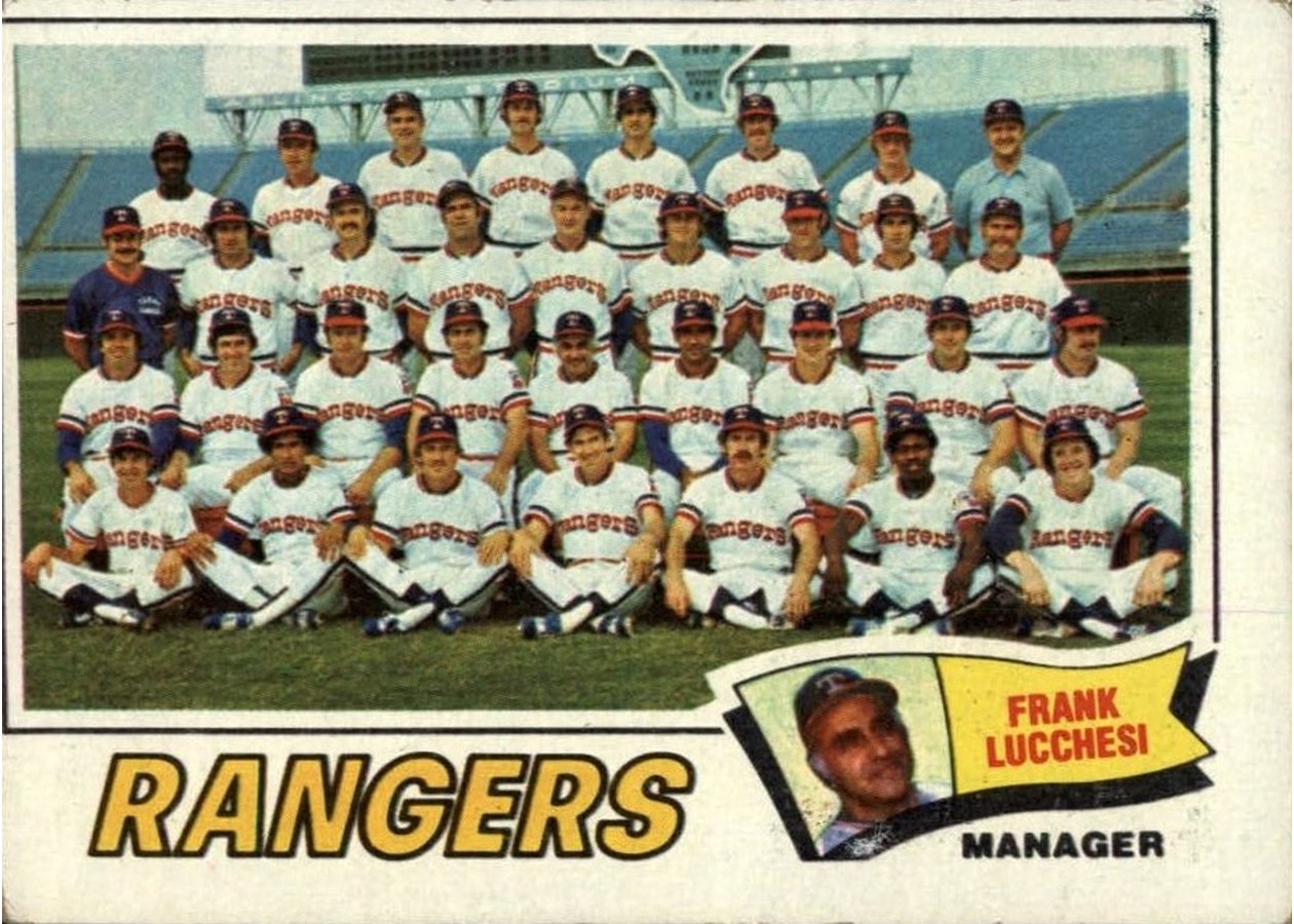 1977 Topps #428 Texas Rangers Team