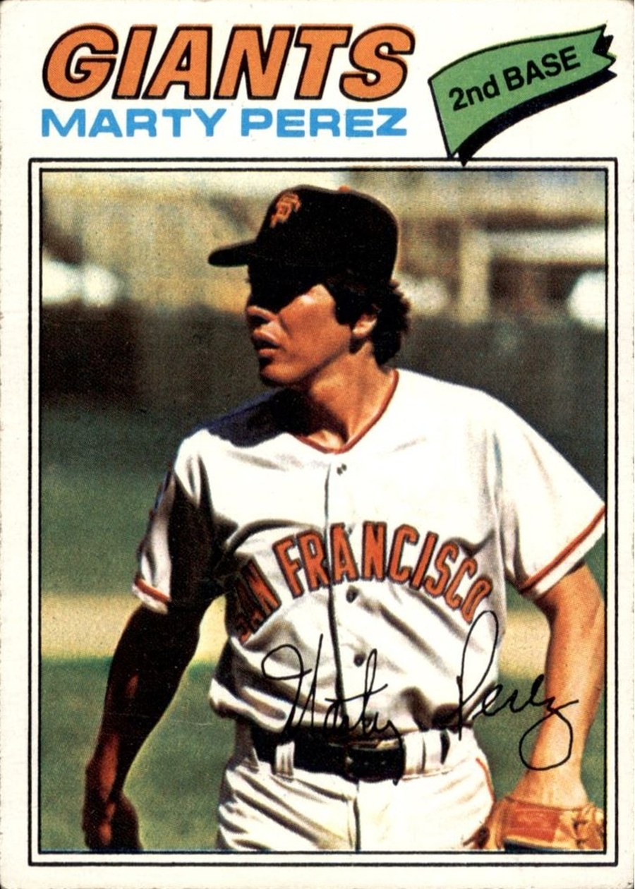 1977 Topps #438 Marty Perez, San Francisco Giants