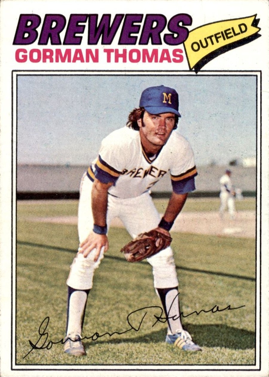 1977 Topps #439 Gorman Thomas, Milwaukee Brewers