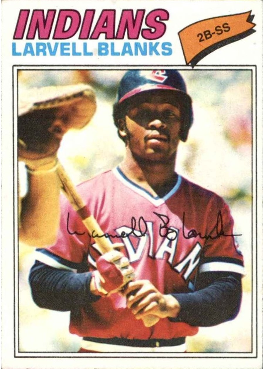 1977 Topps #441 Larvell Blanks, Cleveland Indians