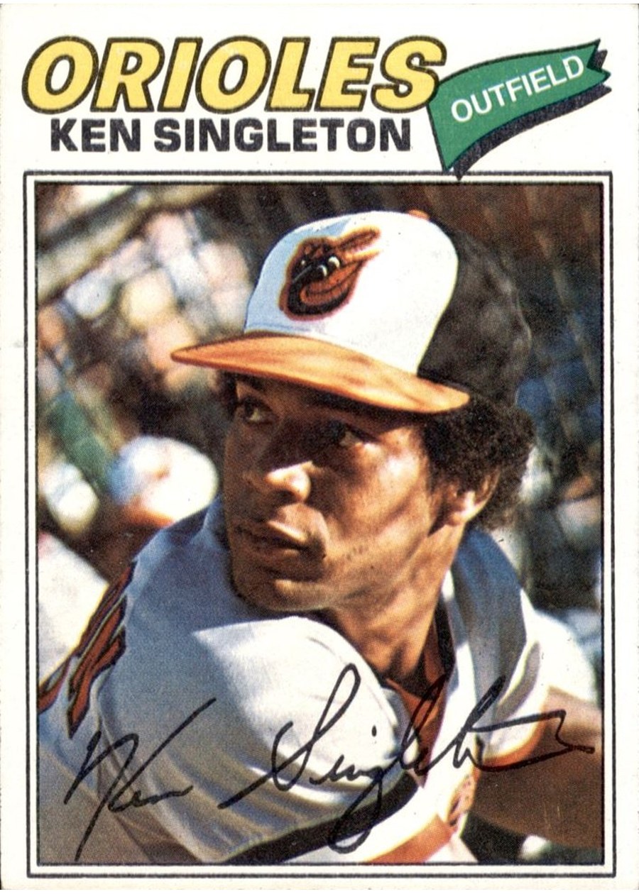 1977 Topps #445 Ken Singleton, Baltimore Orioles