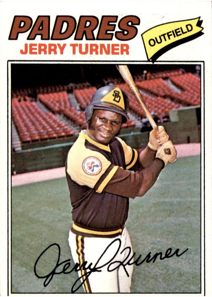 1977 Topps #447 Jerry Turner, San Diego Padres
