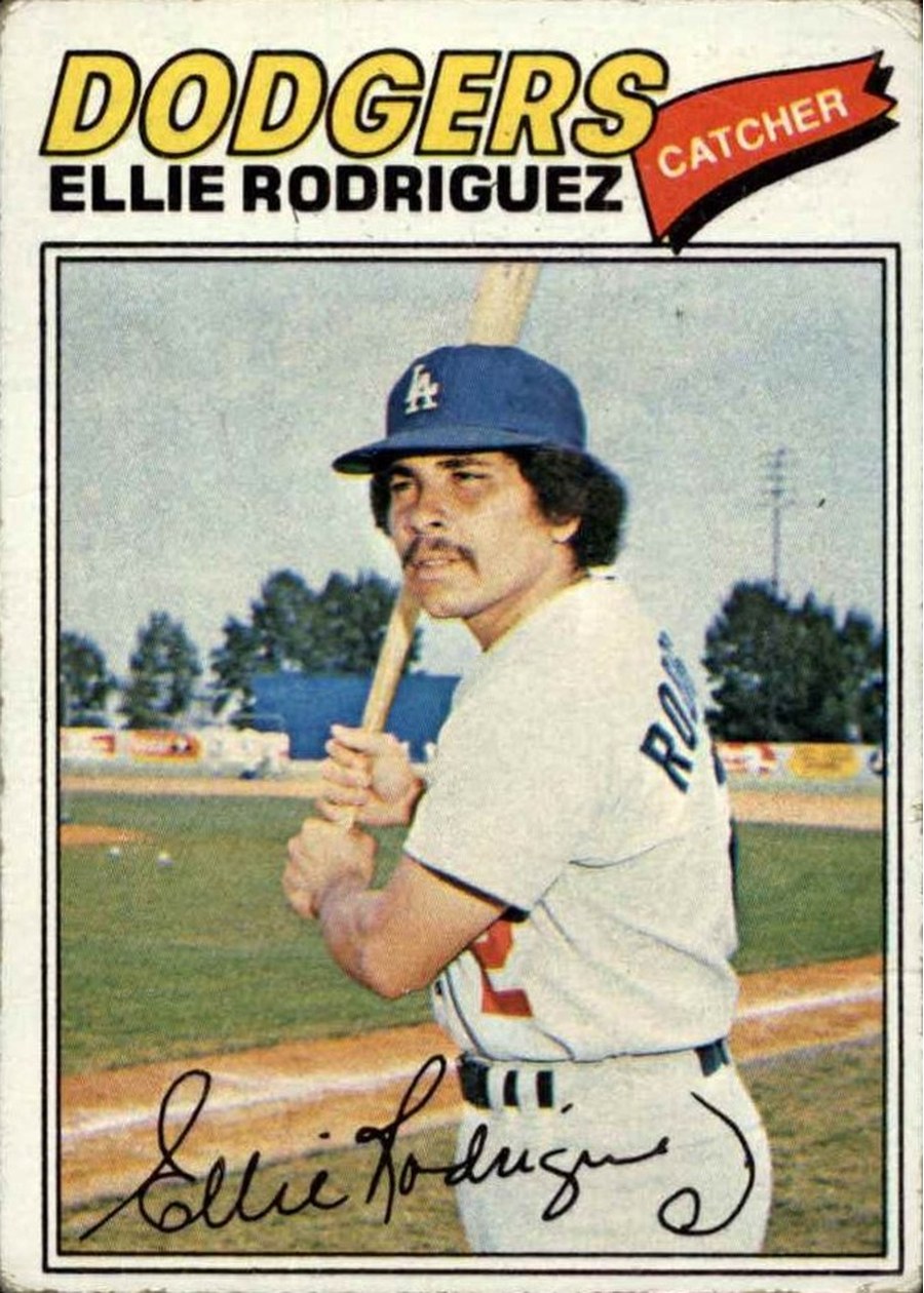 1977 Topps #448 Ellie Rodriguez, Los Angeles Dodgers