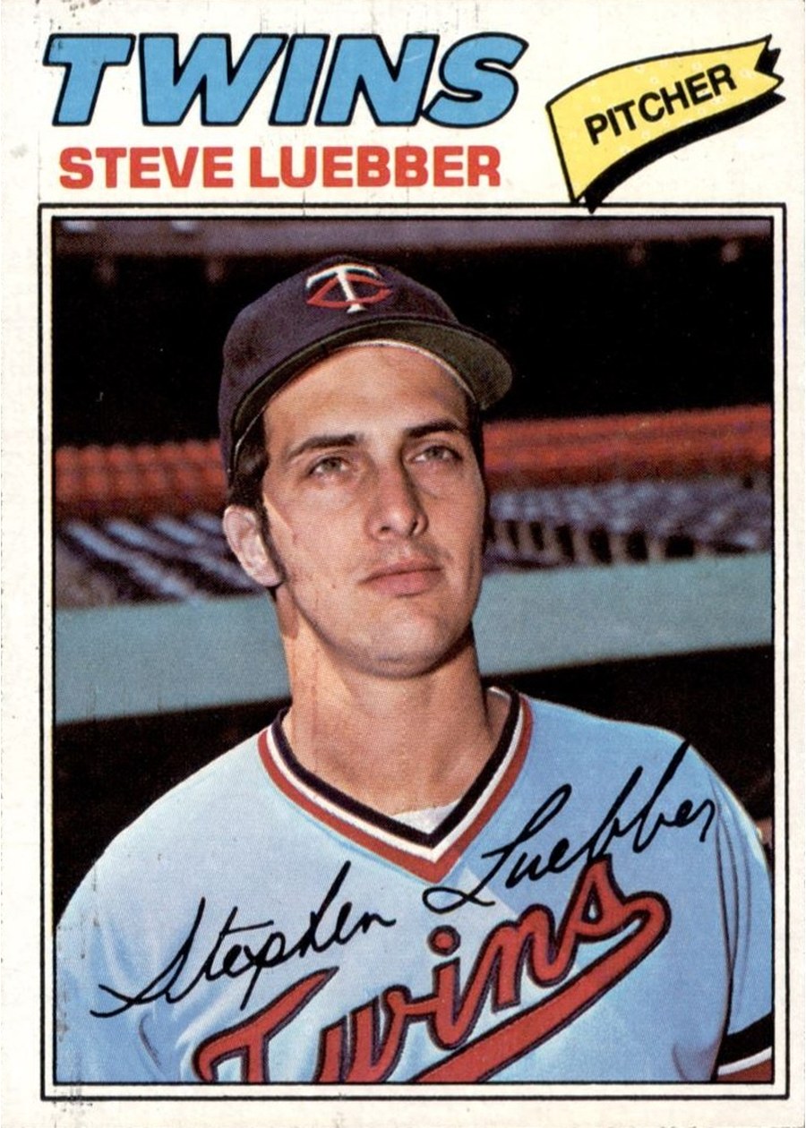 1977 Topps #457 Steve Luebber, Minnesota Twins