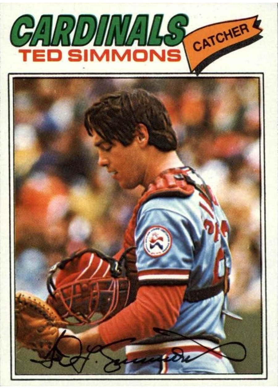 1977 Topps #470 Ted Simmons, St. Louis Cardinals