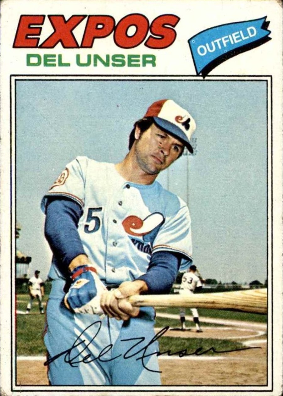 1977 Topps #471 Del Unser, Montreal Expos