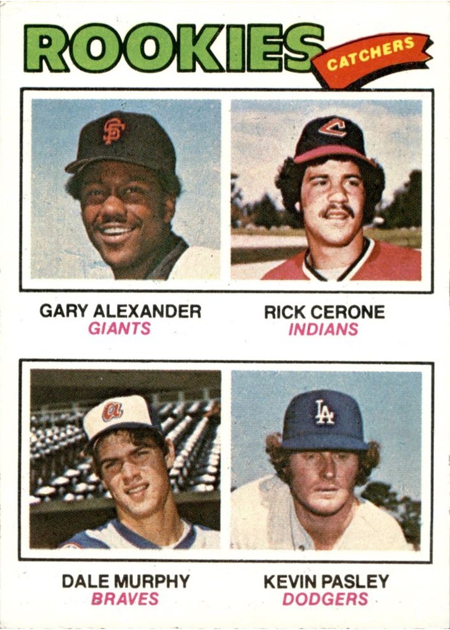 1977 Topps #476 1977 Rookie Catchers, San Francisco Giants / Cleveland Indians / Atlanta Braves / Los Angeles Dodgers