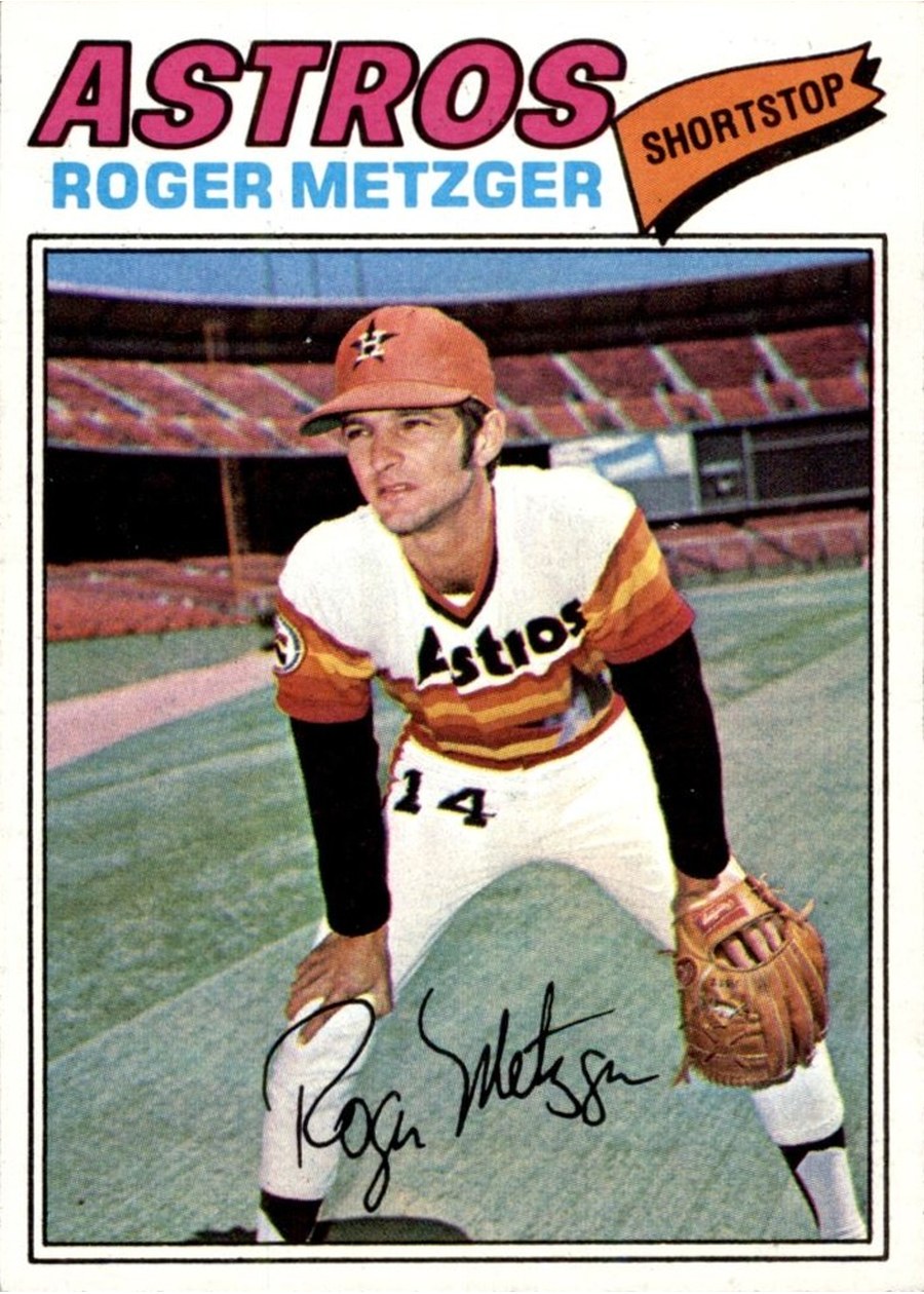 1977 Topps #481 Roger Metzger, Houston Astros