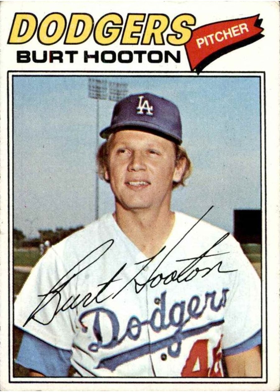 1977 Topps #484 Burt Hooton, Los Angeles Dodgers