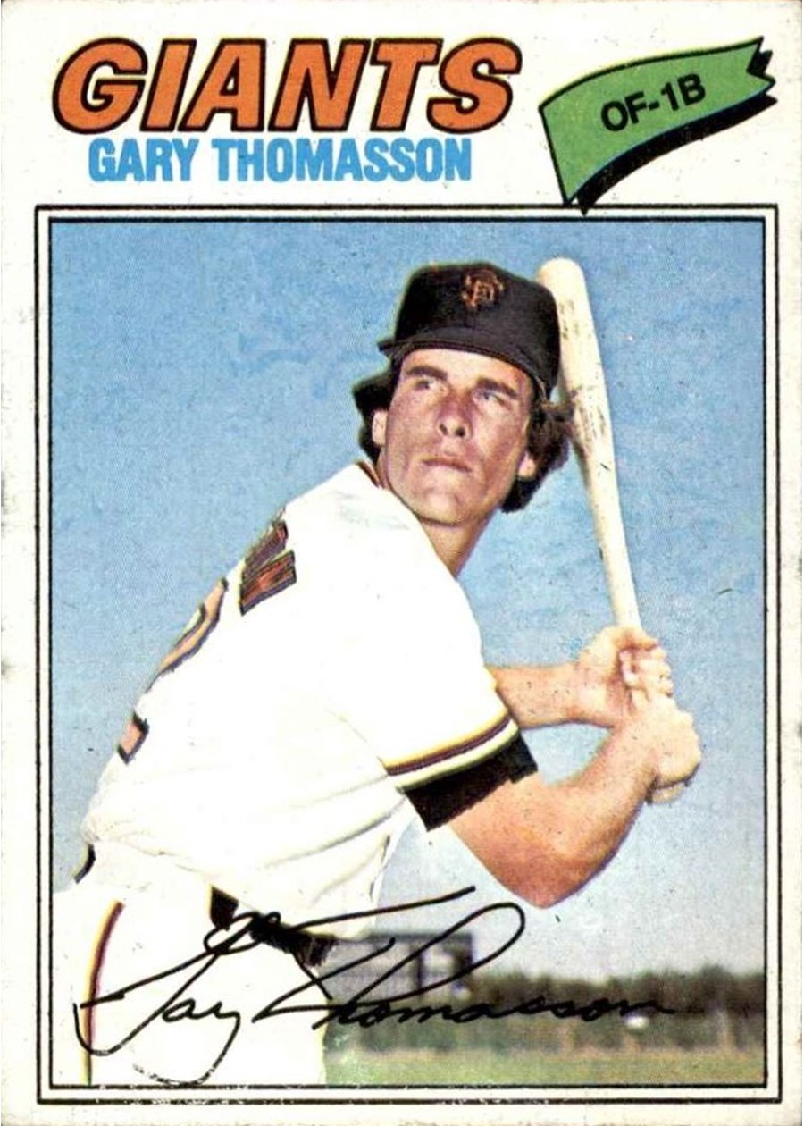 1977 Topps #496 Gary Thomasson, San Francisco Giants