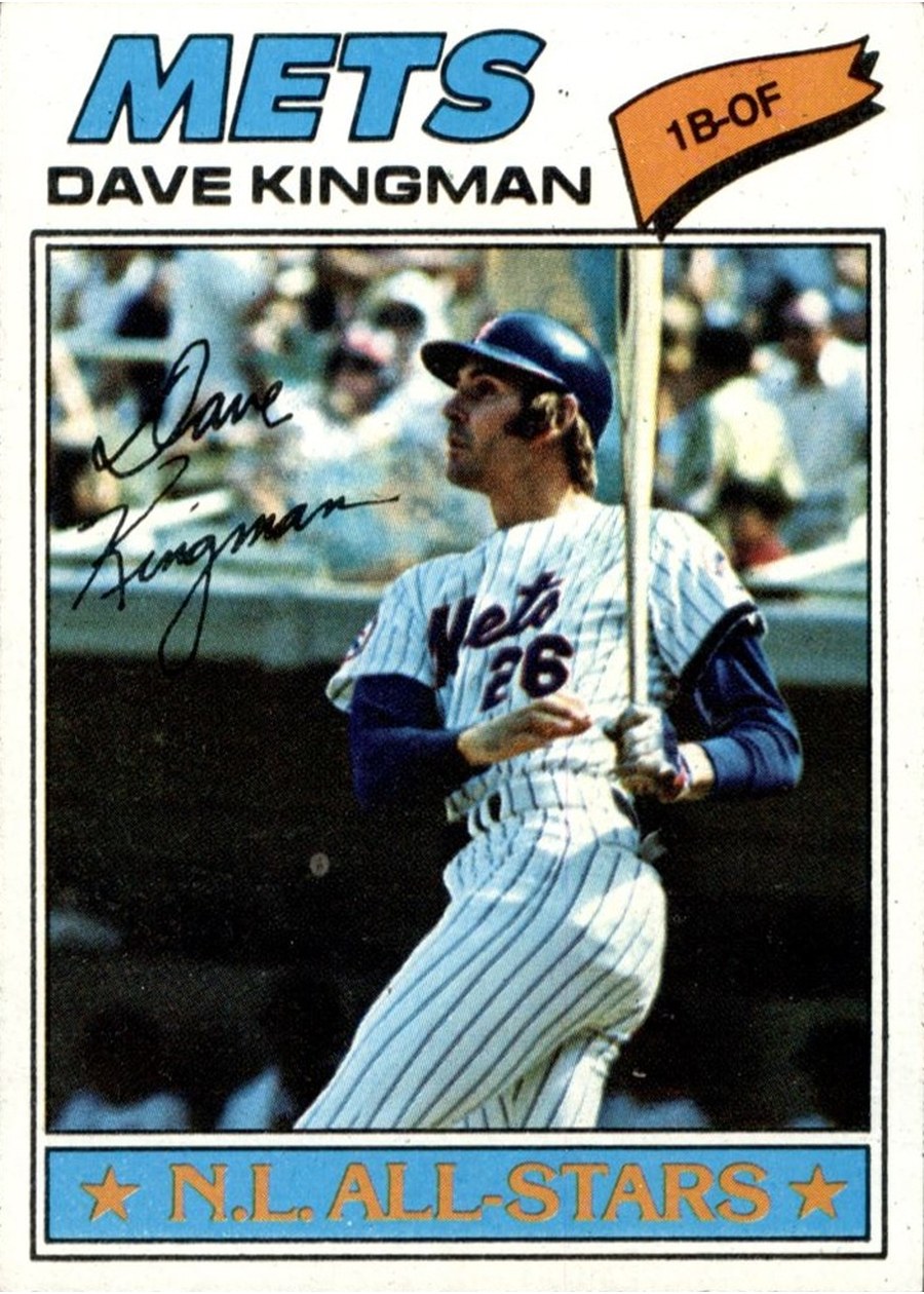 1977 Topps #500 Dave Kingman, New York Mets
